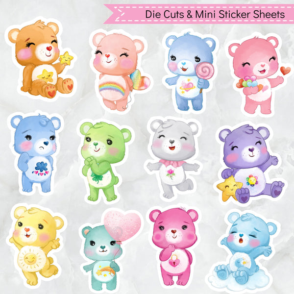 Cute Bears Mini Stickers and Die Cuts – The Fat Cat Designs