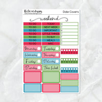 Meowy Merry Christmas with Flora, Lily and Bud Planner Stickers Standard Weekly Kit