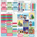 Meowy Merry Christmas with Flora, Lily and Bud Planner Stickers Standard Weekly Kit