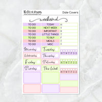 Cute Dinosaurs Planner Stickers Standard Weekly Kit