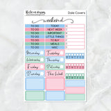 Easter Fun with Flora, Lily and Bud Planner Stickers Standard Weekly Kit