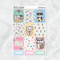 Easter Fun with Flora, Lily and Bud Planner Stickers Standard Weekly Kit