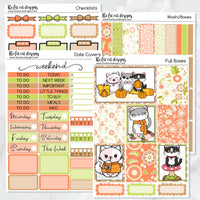 Fall Fun with Flora, Lily and Bud Planner Stickers Standard Weekly Kit