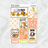 Fall Fun with Flora, Lily and Bud Planner Stickers Standard Weekly Kit