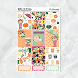 Pumpkin Spice Fall Planner Stickers Standard Weekly Kit