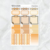 WonderFall Fall Pumpkins Planner Stickers Standard Weekly Kit