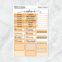 WonderFall Fall Pumpkins Planner Stickers Standard Weekly Kit