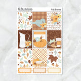 WonderFall Fall Pumpkins Planner Stickers Standard Weekly Kit