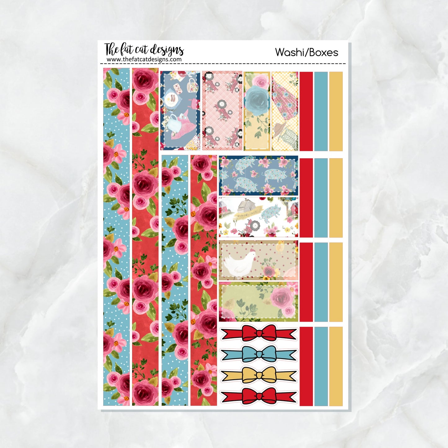 Farm Sweet Farm Planner Stickers Standard Weekly Kit