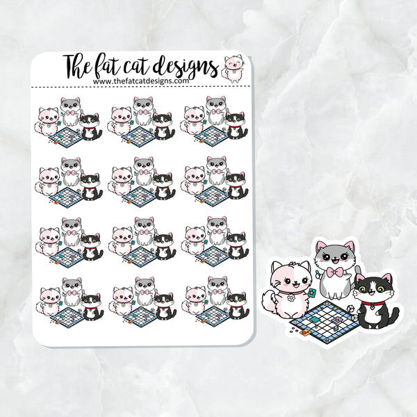 Flora Lily and Bud Game Night Die Cut and Sticker Sheet Set