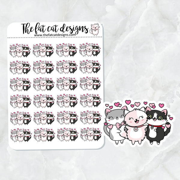 Flora Lily and Bud Love Die Cut and Sticker Sheet Set