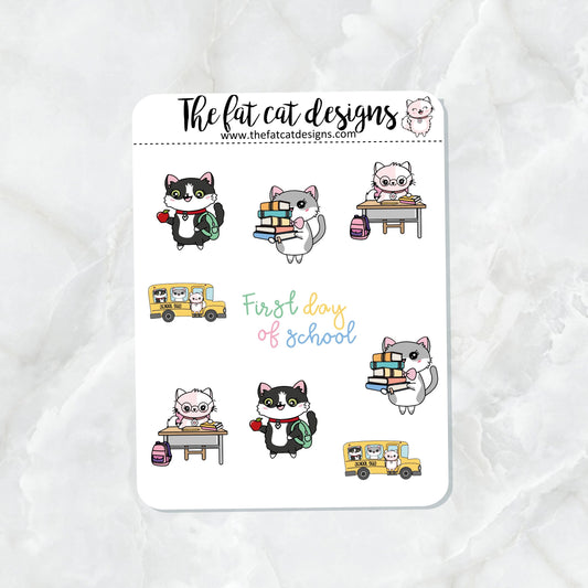 Flora Lily and Bud Back to School Variety Deco Mini Sticker Sheet
