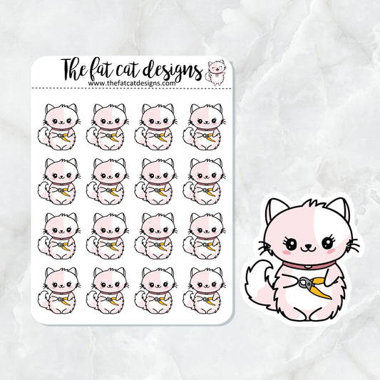 Flora gets a Nail Trim Exclusive Cat Die Cut Sticker Sheet