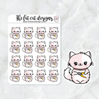 Flora gets a Nail Trim Exclusive Cat Die Cut Sticker Sheet