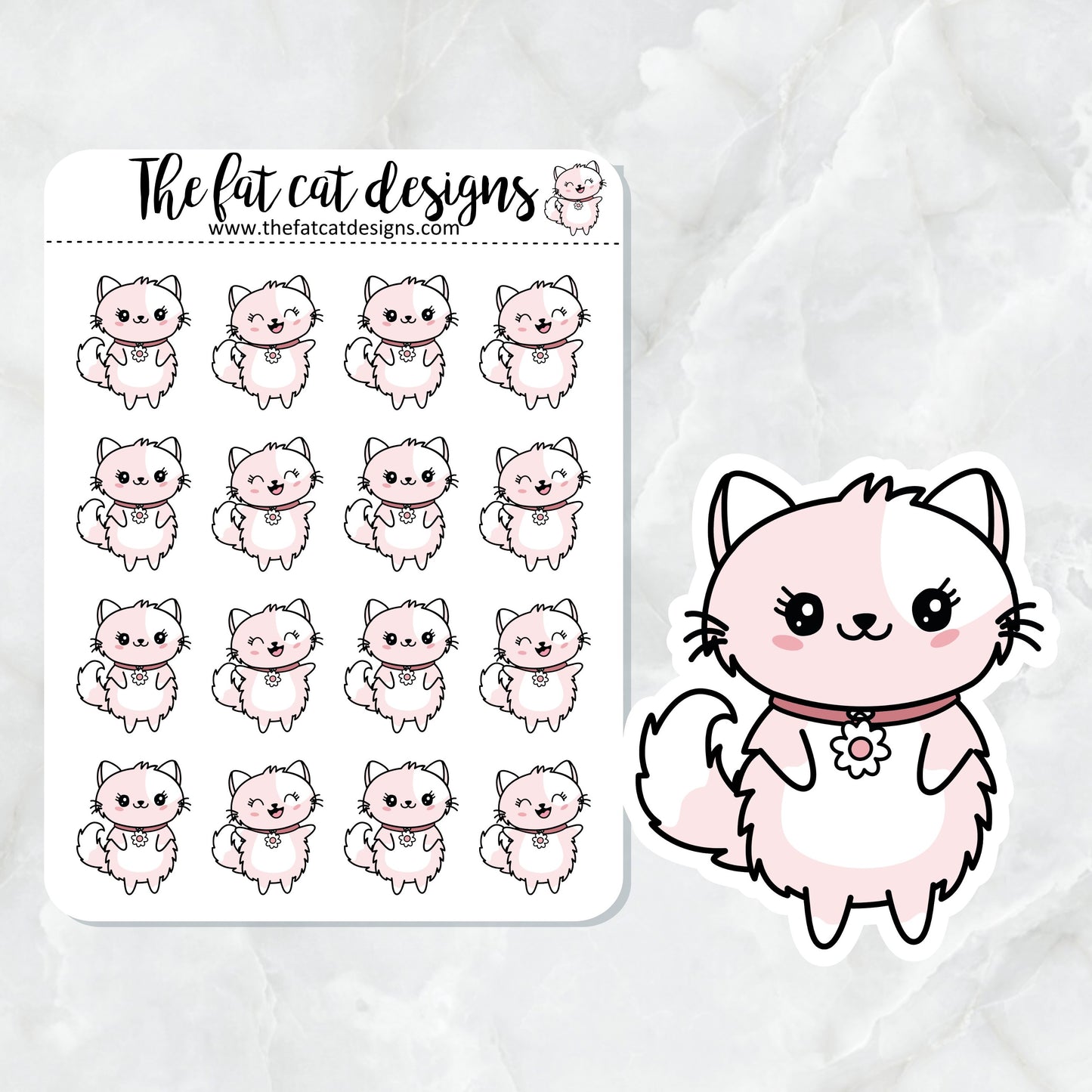 Flora gets a makeover Die Cut and Sticker Sheet Set