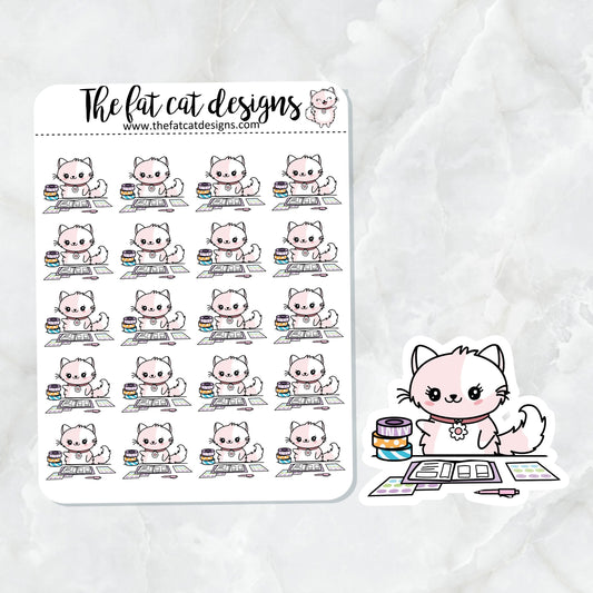 Flora loves to Plan Die Cut and Sticker Sheet Set