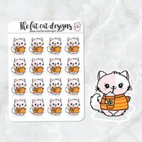 Flora loves Pumpkin Spice Latte Die Cut and Sticker Sheet Set