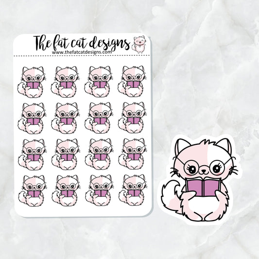Flora Reading Books Die Cut and Sticker Sheet Set