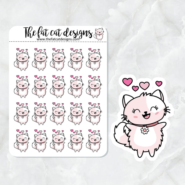 Flora Full of Love Die Cut and Sticker Sheet Set