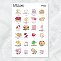 Cute Food Holidays Planner Stickers