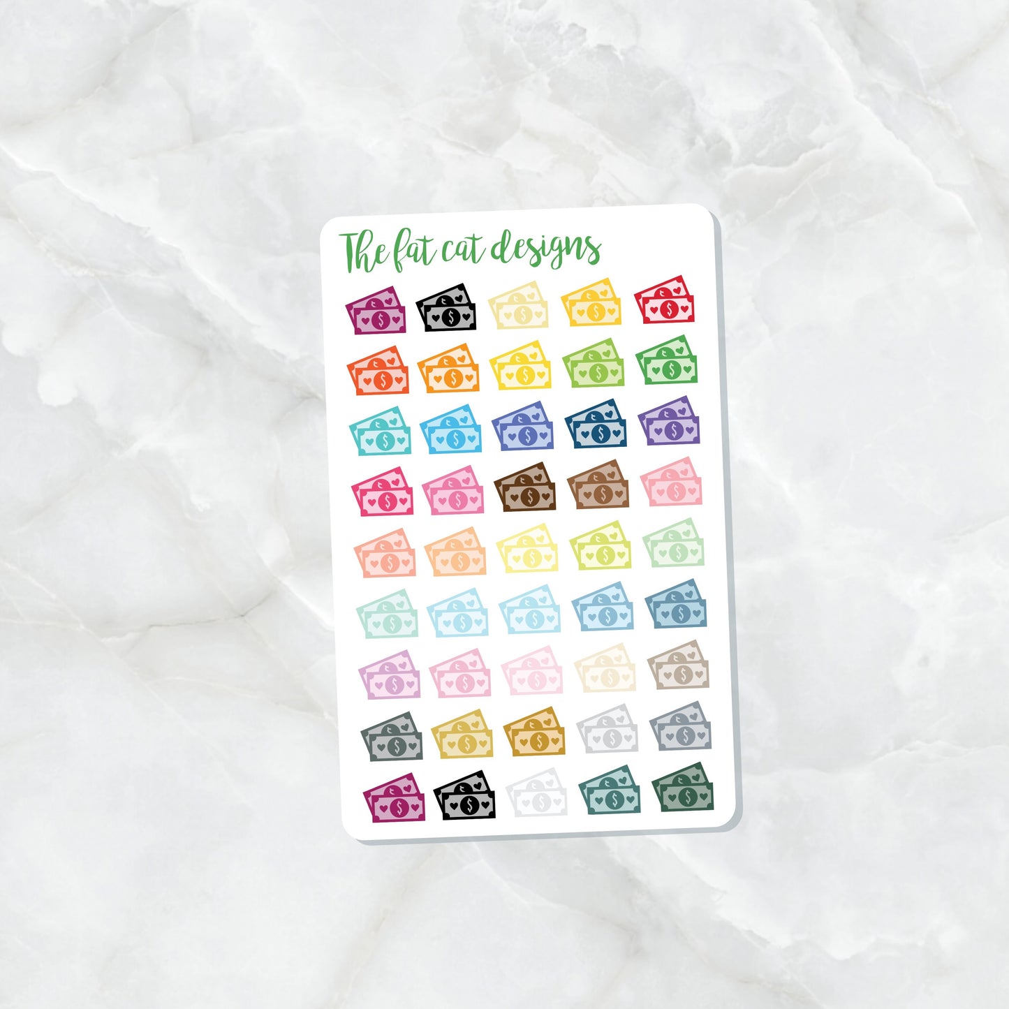 Bill Due Payday Planner Stickers for Happy Planner Printpression Hobonichi Plum Paper Planners