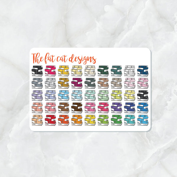 Books Reading Library Planner Stickers