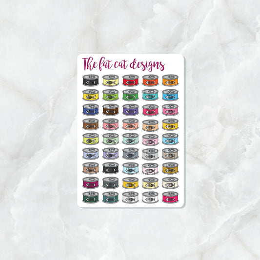 Cat Food Reminder Planner Stickers