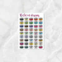 Cat Food Reminder Planner Stickers