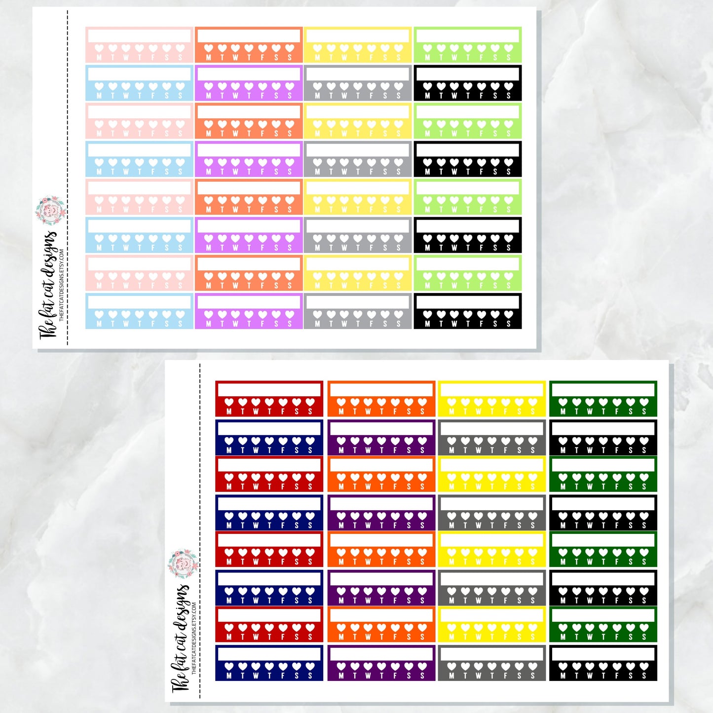 Habit Trackers Planner Stickers