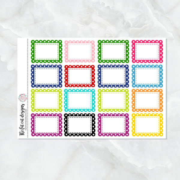 Planner Stickers, Heart Stickers, Erin Condren