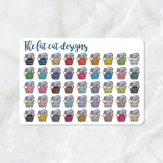 Laundry Basket Planner Stickers