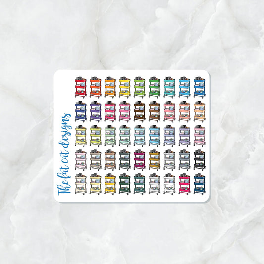 Planner Cart Organization Planner Stickers