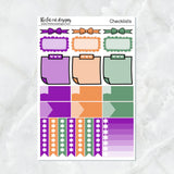 Halloween Curses Spells and Potions Planner Stickers Standard Weekly Kit