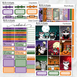 Halloween Night with Flora Lily and Bud Planner Stickers Standard Weekly Kit