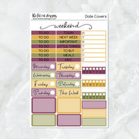 Cute Halloween Witches Planner Stickers Standard Weekly Kit