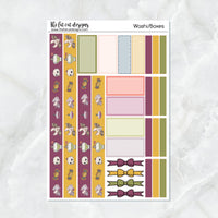 Cute Halloween Witches Planner Stickers Standard Weekly Kit