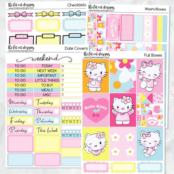 Hello Kitty Planner Stickers Standard Weekly Kit