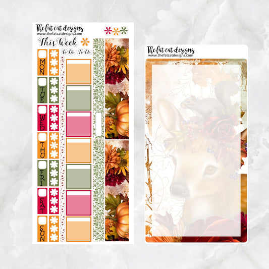 Autumn Colors Planner Stickers for the Hobonichi Weeks