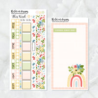 Beautiful Spring Planner Stickers for the Hobonichi Weeks