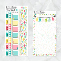 Birthday Celebration Planner Stickers for the Hobonichi Weeks