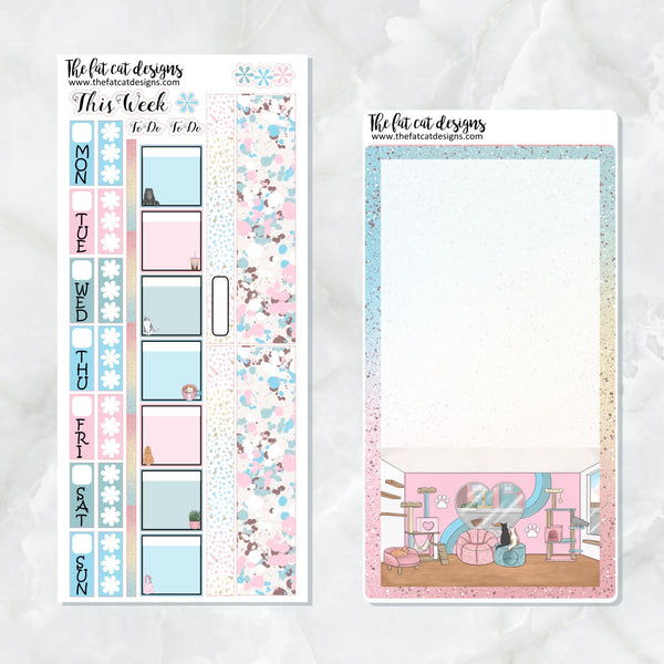 A Day at the Cat Cafe Planner Stickers Hobonichi Weeks