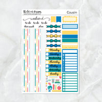 Back to School with Flora Lily and Bud Planner Stickers Hobonichi Cousin