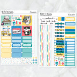 Back to School with Flora Lily and Bud Planner Stickers Hobonichi Cousin