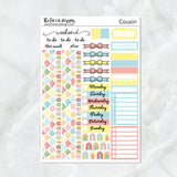 Beach Days Summer Vacation Planner Stickers Hobonichi Cousin