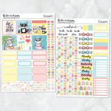 Beach Days Summer Vacation Planner Stickers Hobonichi Cousin