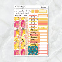 Bee Garden Planner Stickers Hobonichi Cousin