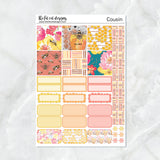 Bee Garden Planner Stickers Hobonichi Cousin