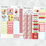 Jolly Christmas Mouse Planner Stickers for the Hobonichi Cousin