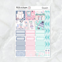 Cozy Winter Planner Stickers for the Hobonichi Cousin