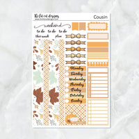 WonderFall Fall Pumpkins Planner Stickers Hobonichi Cousin